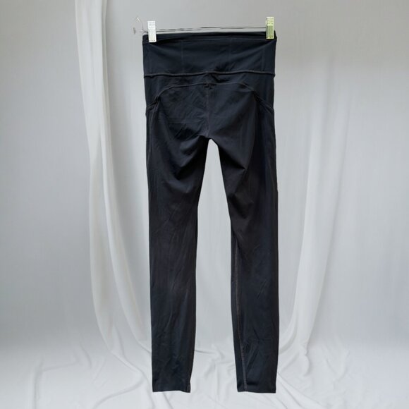 LULULEMON BLACK FAST & FREE 7/8 TIGHT II NULUX 25" SIZE 6 - Picture 11 of 12